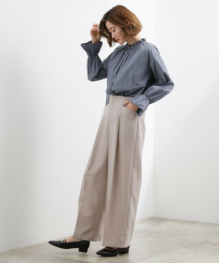 フリルカラーリボンブラウス4