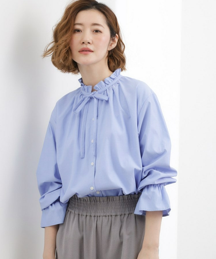 フリルカラーリボンブラウス6