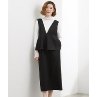 【体型カバー】ペプラムドッキングジャンドレ