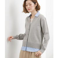 シャツドッキング ニットカーディガン