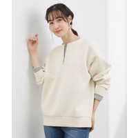 2WAYハーフジップスウェット