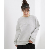 2WAYハーフジップスウェット
