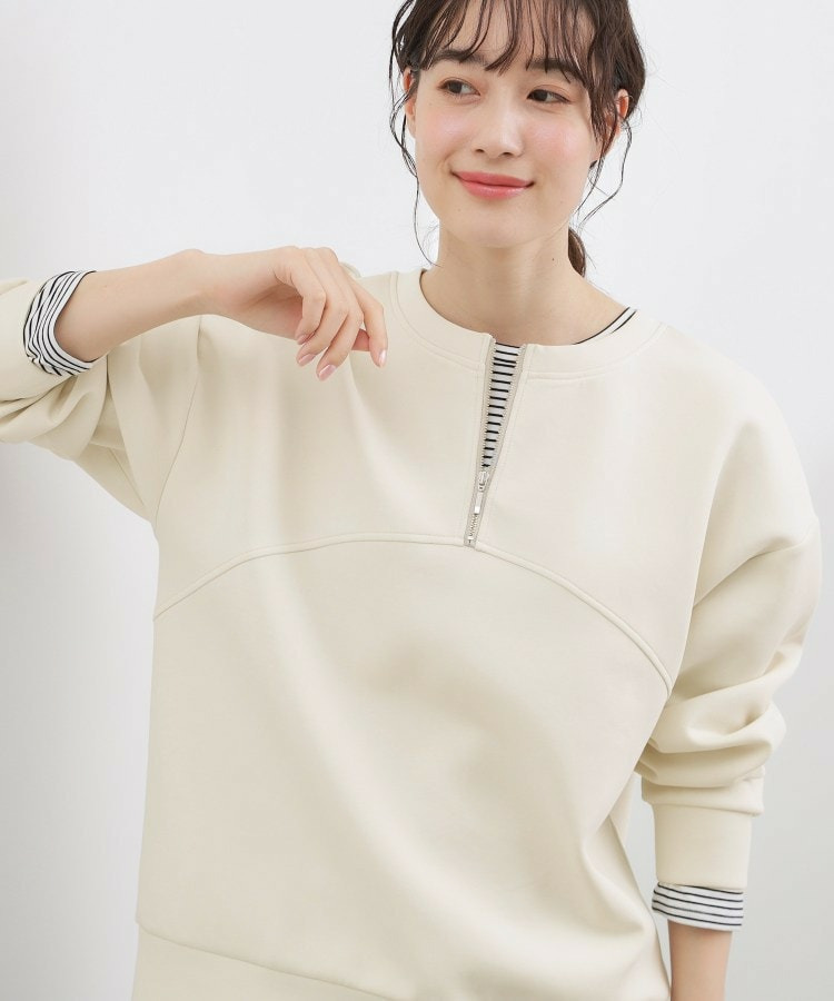 2WAYハーフジップスウェット2