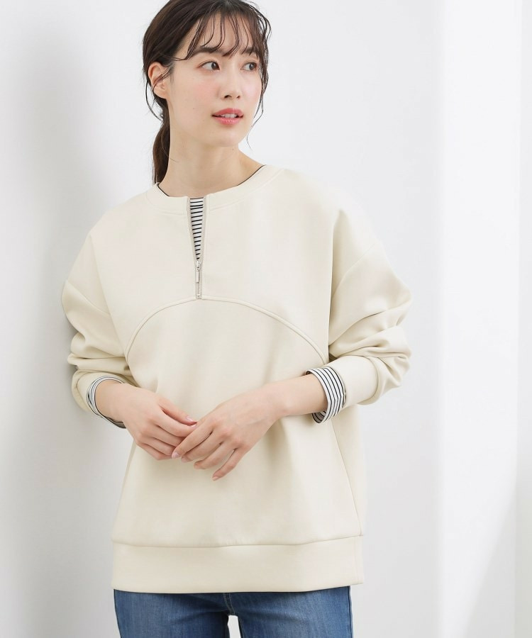 2WAYハーフジップスウェット3