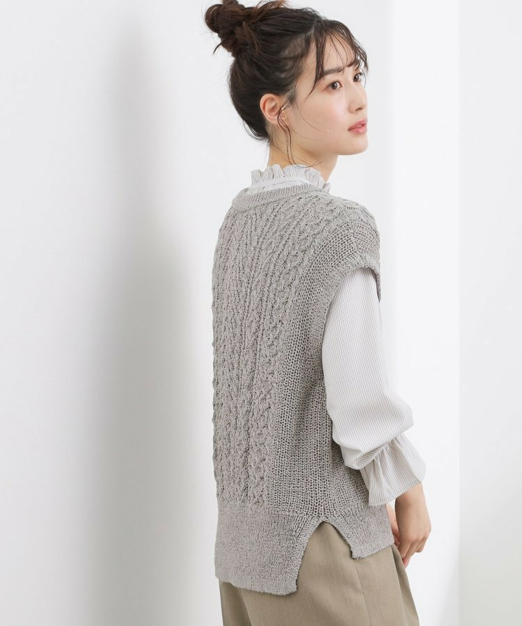 リリヤーンケーブル ニットベスト3