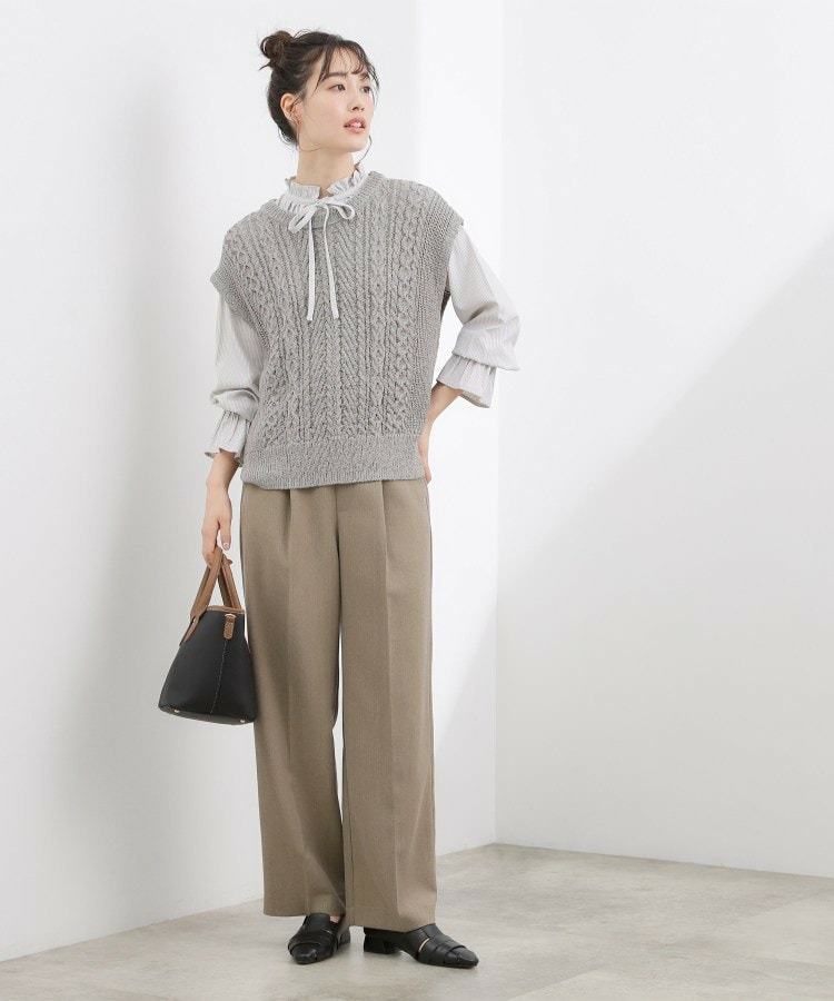 リリヤーンケーブル ニットベスト4