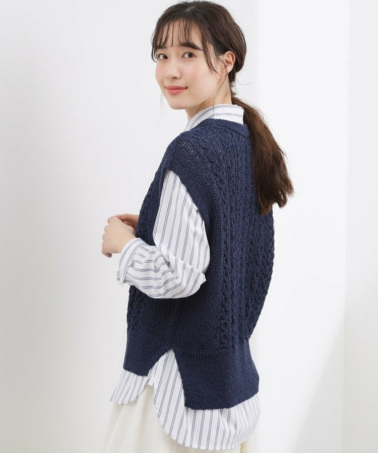 リリヤーンケーブル ニットベスト7