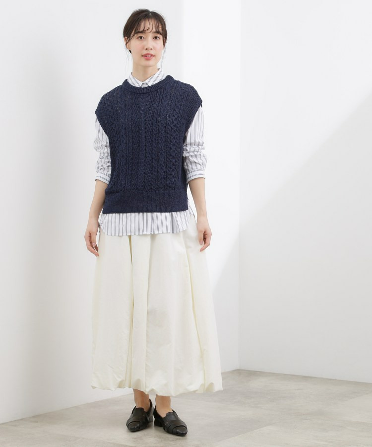 リリヤーンケーブル ニットベスト8