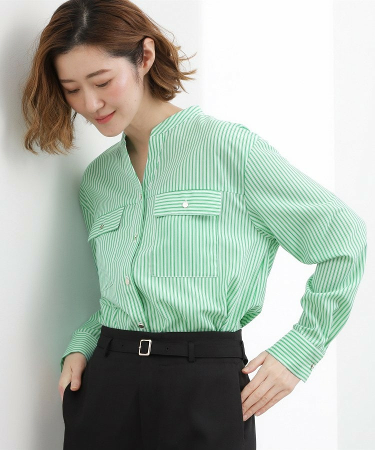 お仕事も普段も。今どきワークシャツブラウス2