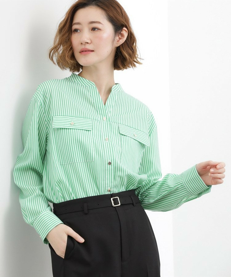 お仕事も普段も。今どきワークシャツブラウス1