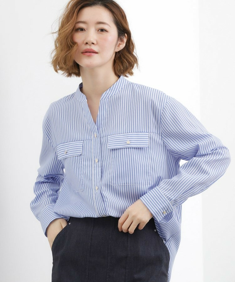 お仕事も普段も。今どきワークシャツブラウス1