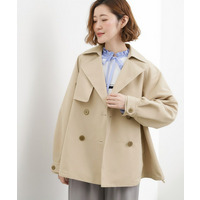 【撥水／シルエット2WAY】軽やかミドルトレンチコート