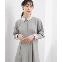 晴れの日にも映える、品よく華やかなシャツワンピース