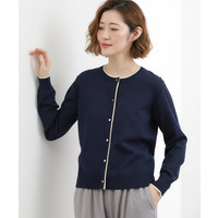 レイヤード風配色カーディガン