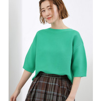 【貴島明日香さん着用／洗濯機で洗える】レイヤードにもおすすめ、軽やかクロップドニット