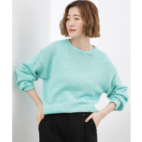 【貴島明日香さん着用・大人のリラックススタイル】テープヤーン ボートネックニット