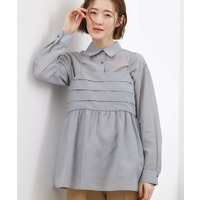 【2点SET】今どきシアーシャツ＆キャミセット