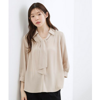 【貴島明日香さん着用・洗える】チャーム付きマルチWAYボウタイブラウス