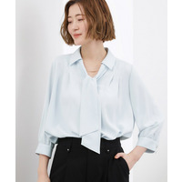 【貴島明日香さん着用・洗える】チャーム付きマルチWAYボウタイブラウス