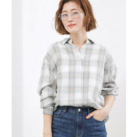 【大人の抜け感】オンブレーチェックシャツ