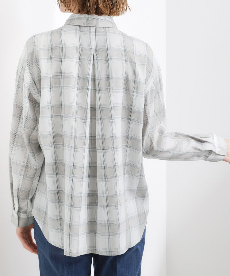 【大人の抜け感】オンブレーチェックシャツ12