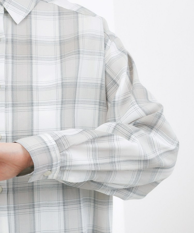 【大人の抜け感】オンブレーチェックシャツ14