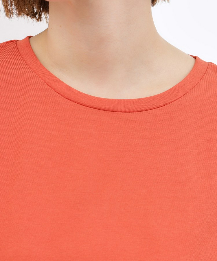 【二の腕カバー】袖口透かし刺繍Tシャツ21