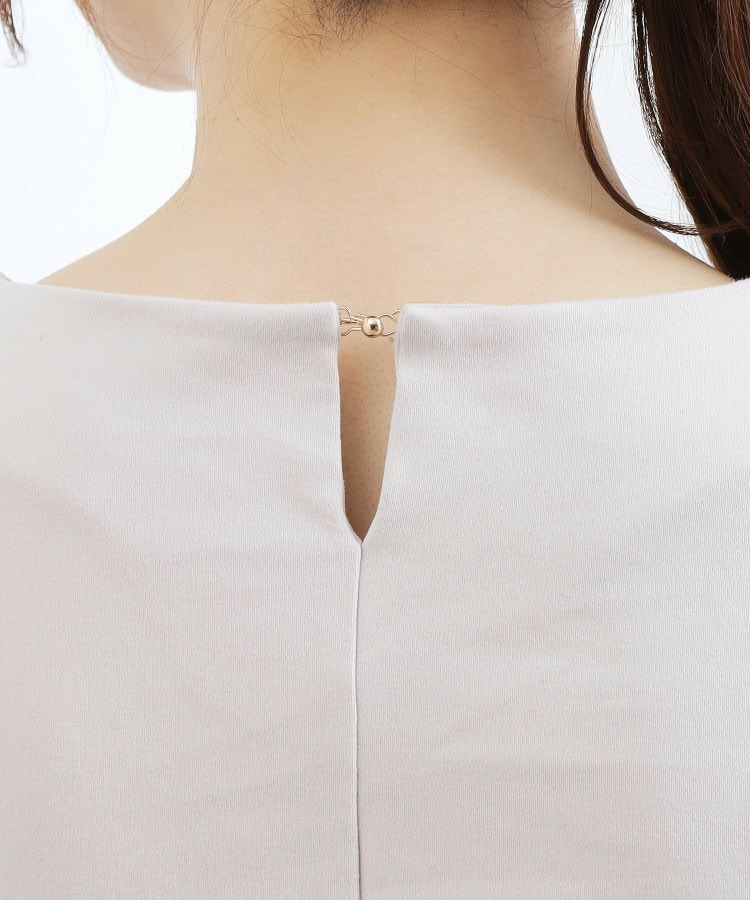 【二の腕カバー/すっきり見え】きちんと素材のボートネックTシャツ26