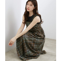 【貴島明日香さん着用】夏を楽しむ一枚、マドラスチェックキャミワンピース