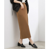 【貴島明日香さん着用】洗濯機で洗えるニットナロースカート