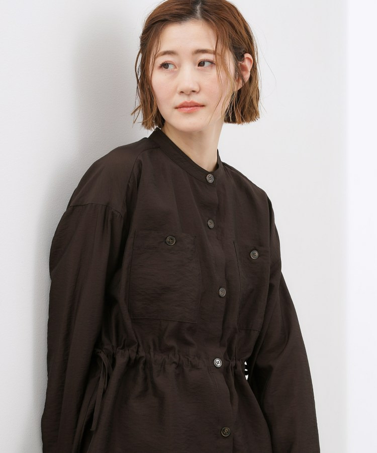 【貴島明日香さん着用/体型カバー】洗えるシアーサファリシャツジャケット12