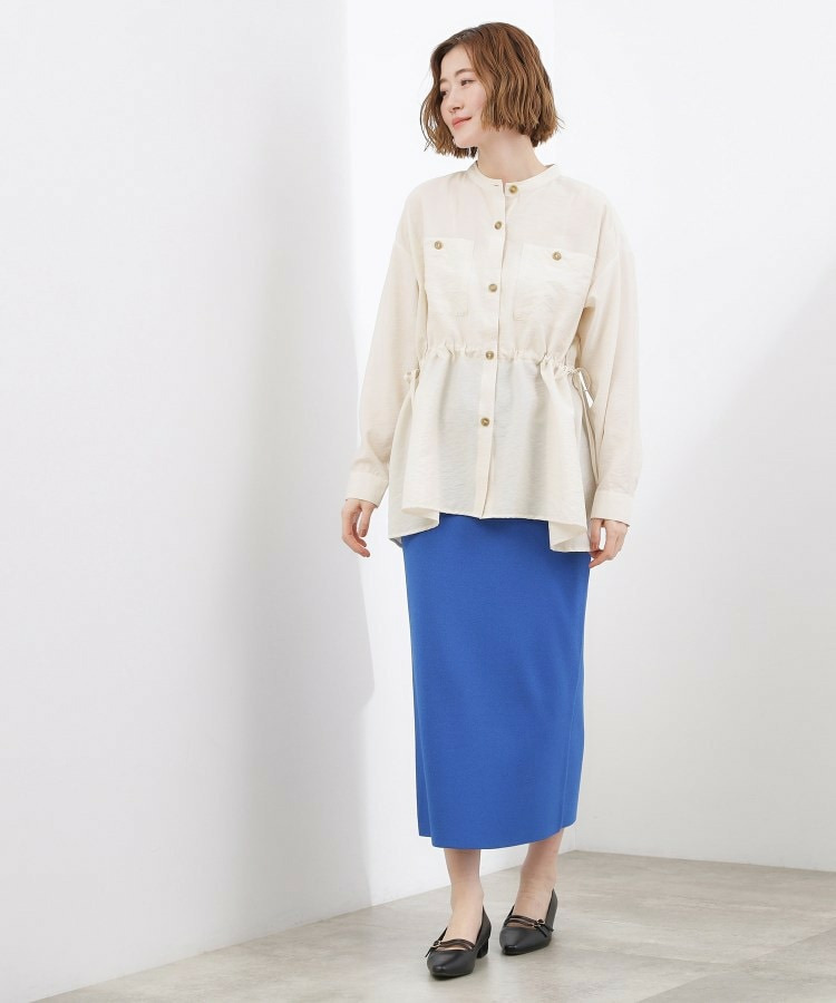 【貴島明日香さん着用/体型カバー】洗えるシアーサファリシャツジャケット4