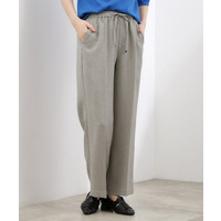 【貴島明日香さん着用・カセット服】リネンライクソフトフレアパンツ