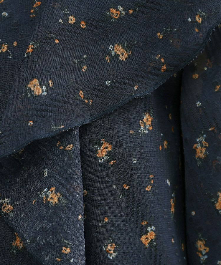 フラワープリント カットジャカードブラウス5