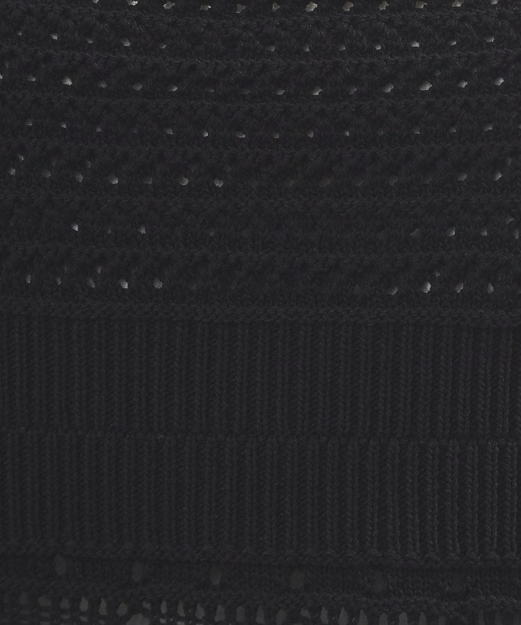 透かし編み切替ニットビスチェ×ブラウスセット10