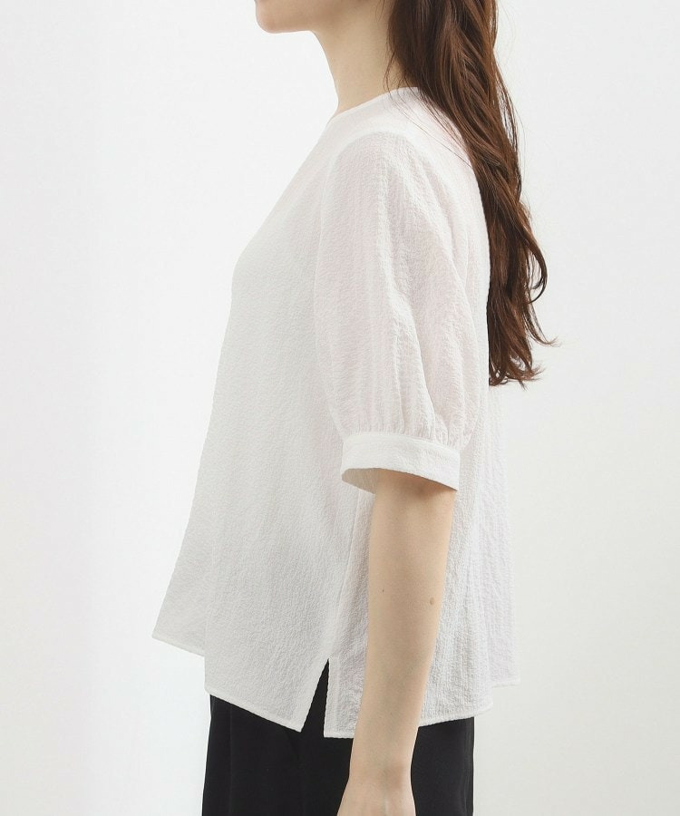 透かし編み切替ニットビスチェ×ブラウスセット23