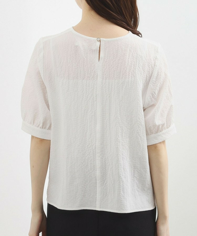 透かし編み切替ニットビスチェ×ブラウスセット24