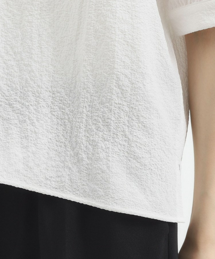 透かし編み切替ニットビスチェ×ブラウスセット28