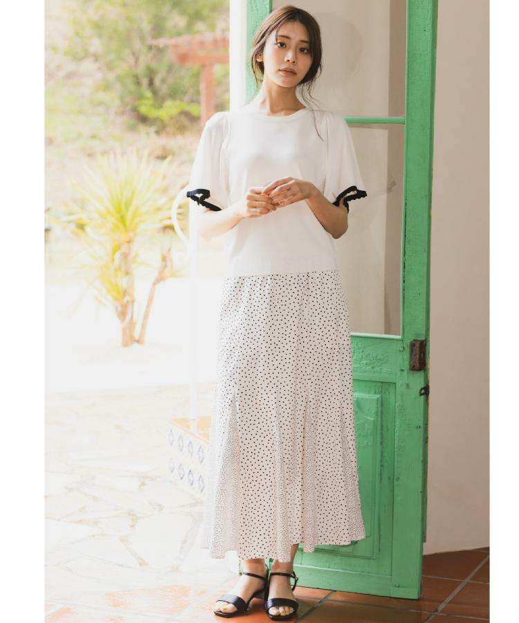 【貴島明日香さん着用・洗濯機OK】軽やかに揺れる、マーメイドスカート