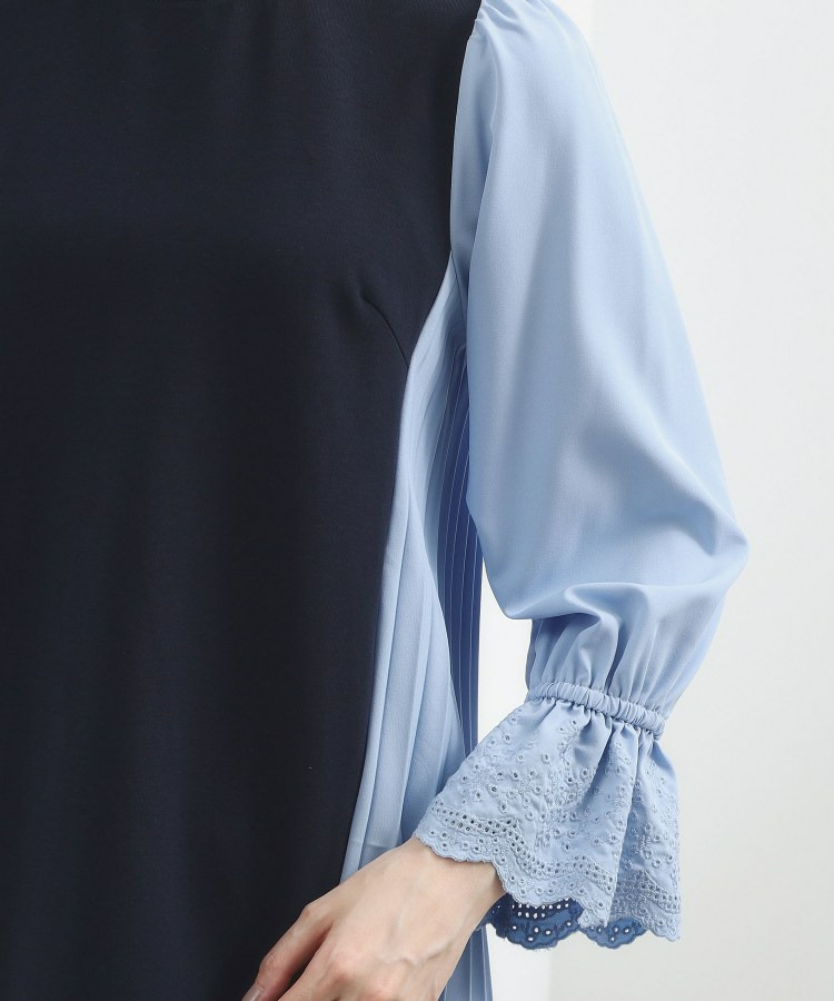 バイカラープリーツコンビトップス14