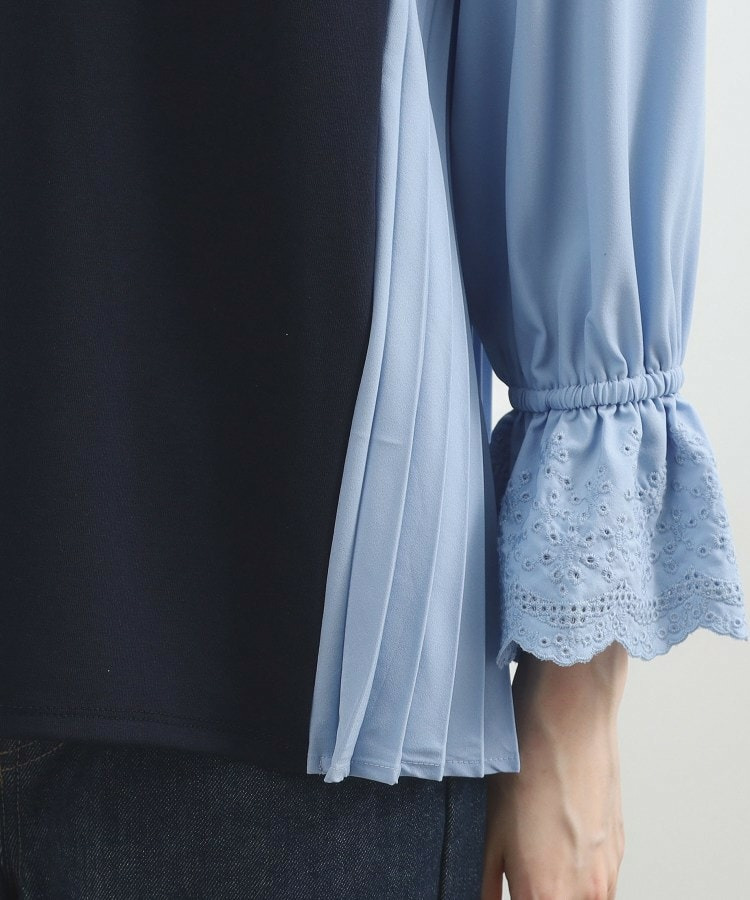 バイカラープリーツコンビトップス15