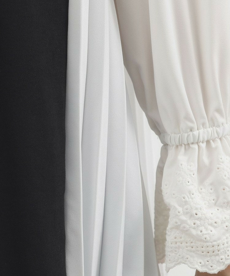 バイカラープリーツコンビトップス5