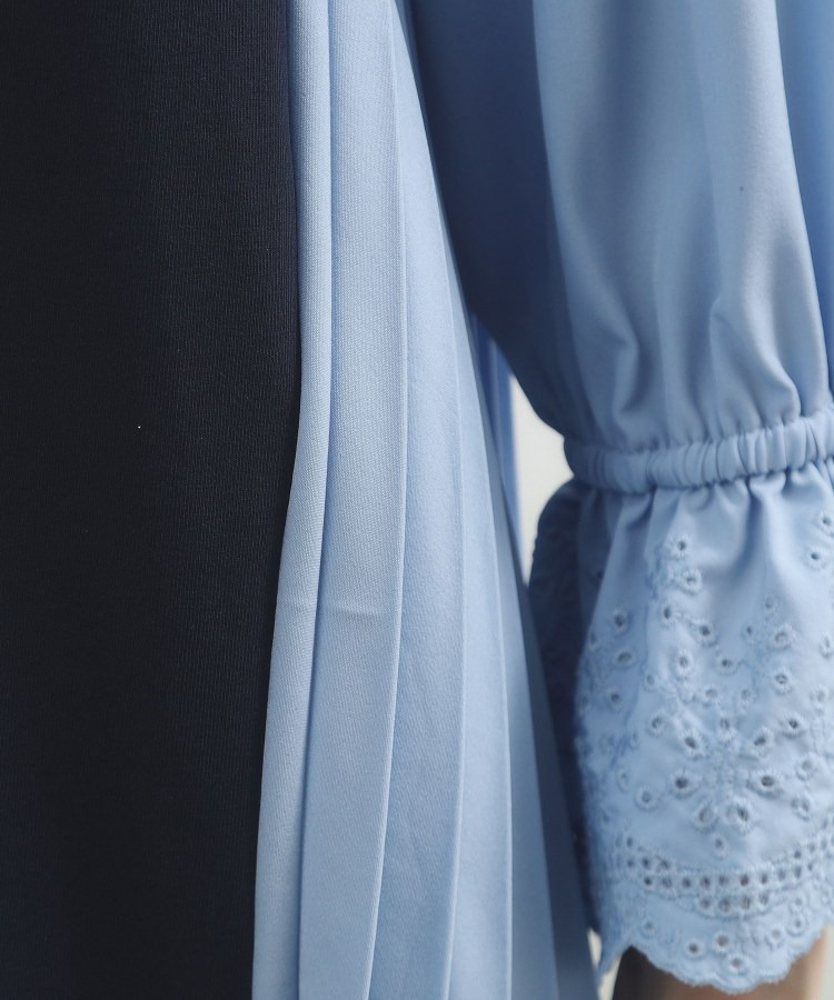 バイカラープリーツコンビトップス9