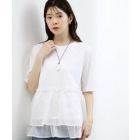 【体型カバー】INせず決まる、ウエストシアーフリルTシャツ