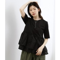 【体型カバー】INせず決まる、ウエストシアーフリルTシャツ