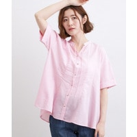 【洗濯機OK・ひんやり】さらっと軽やか、夏のフレアシャツ