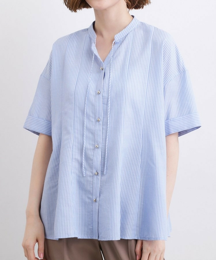 【洗濯機OK・ひんやり】さらっと軽やか、夏のフレアシャツ25