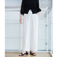 【白でも透けにくい・多機能】ワイドパンツ