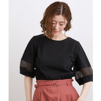 【吸水速乾・UVカット・接触冷感】シアードッキングランタンスリーブTシャツ