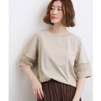 【吸水速乾・UVカット・接触冷感】シアードッキングランタンスリーブTシャツ